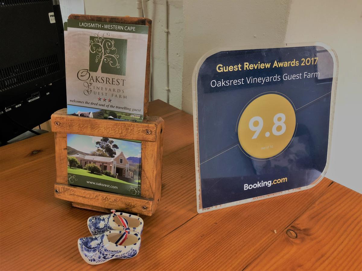 Oaksrest Vineyards Guest Farm Ξενοδοχείο Ladismith Εξωτερικό φωτογραφία